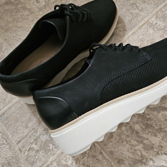 Clarks Ultimate Comfort Collection Black Leather Lace Up Oxford Loafer NWT - Picture 4 of 9
